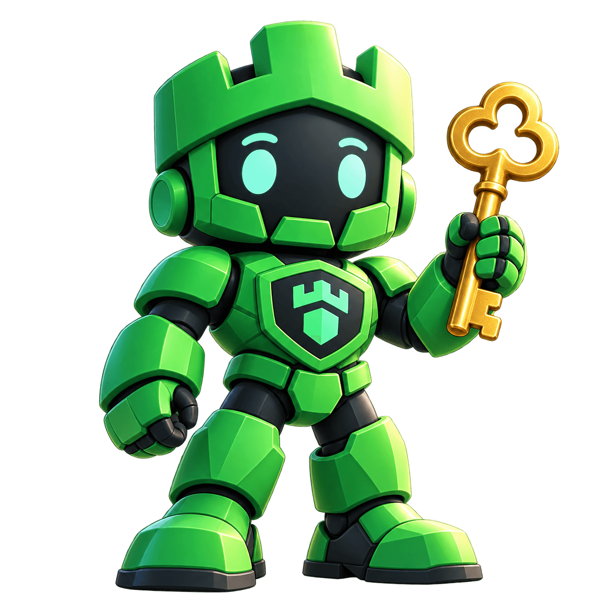 Gamby holding the access key